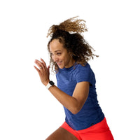 WOMEN'S BROOKS LUXE SHORT SLEEVE | HEATHER MIDNIGHT