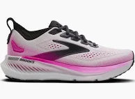 WOMEN'S BROOKS GLYCERIN 23 | WHITE / PHANTOM / CYBER PINK