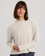 WOMEN'S FREE FLY ELEVATE LIGHTWEIGHT HOODIE | HEATHER BIRCH