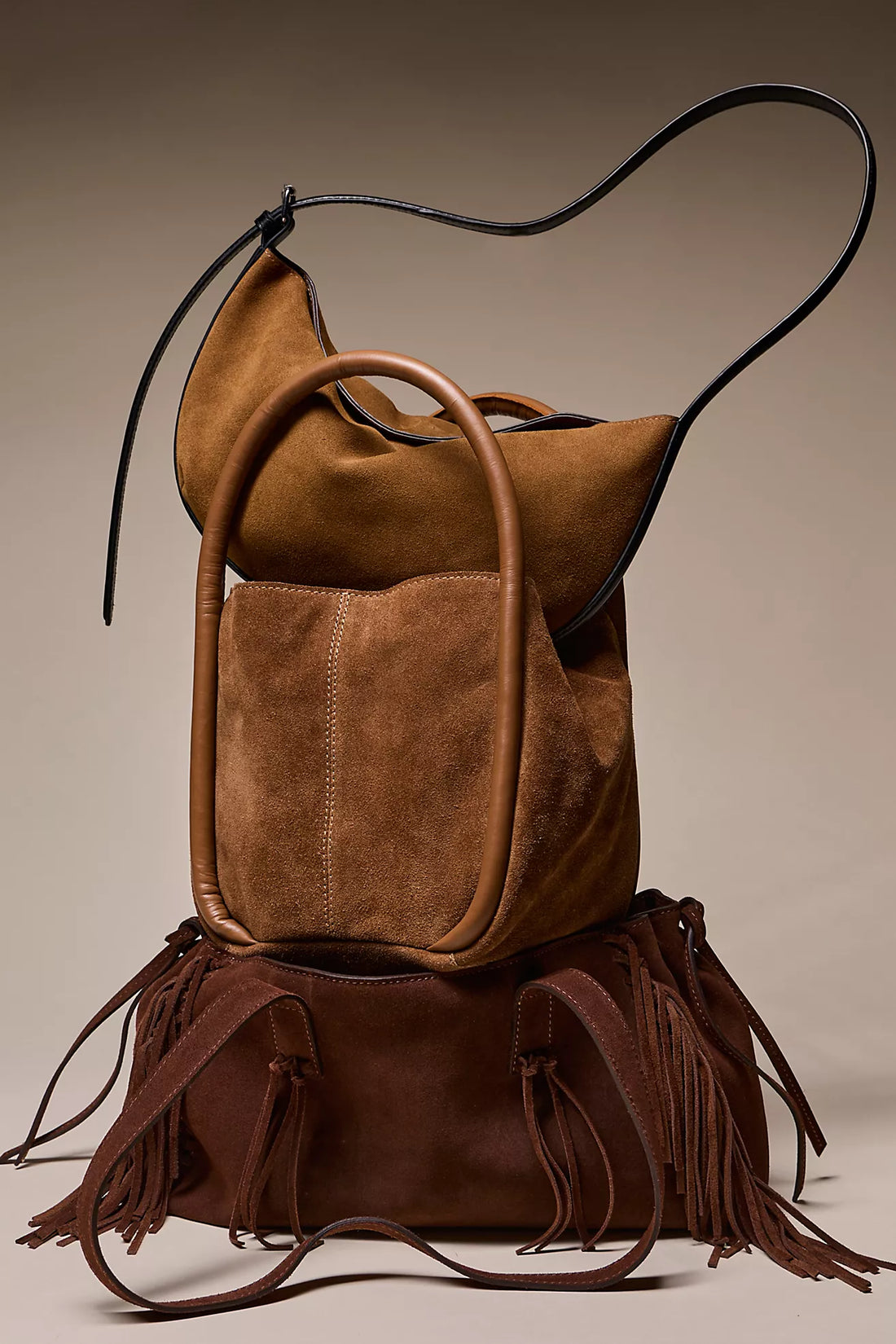 WOMEN'S FREE PEOPLE BARLOW BUCKET BAG | COGNAC