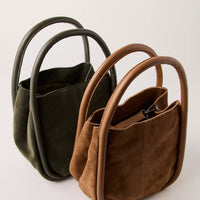 WOMEN'S FREE PEOPLE BARLOW BUCKET BAG | COGNAC
