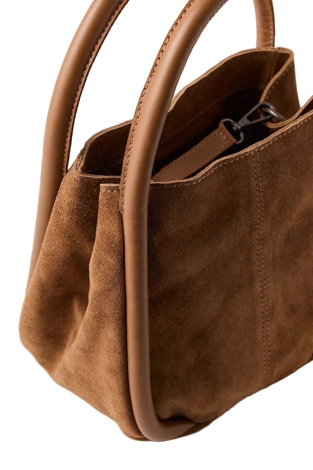 WOMEN'S FREE PEOPLE BARLOW BUCKET BAG | COGNAC