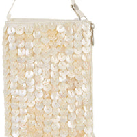 Club Bag Capiz Flowers / Crossbody Bag