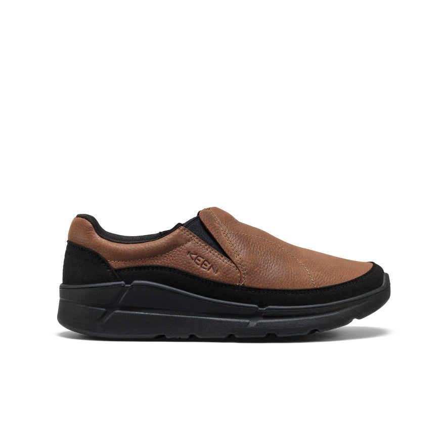 MEN'S KEEN KM2 LEATHER SLIP-ON | BISON | BLACK