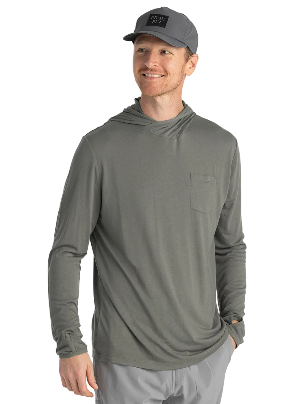 MEN'S FREE FLY BAMBOO LIGHTWEIGHT HOODIE | FATIGUE