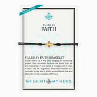 MY SAINT | MY HERO FILLED BY FAITH BRACELET | GOLD / GOLD