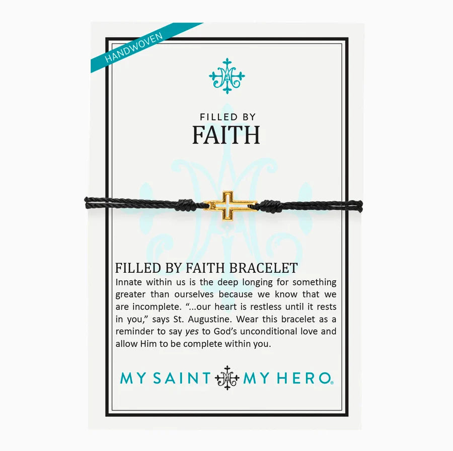 MY SAINT | MY HERO FILLED BY FAITH BRACELET | GOLD / GOLD