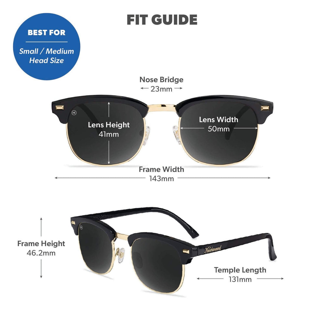 UNISEX KNOCKAROUND BROOKLINES | GLOSSY BLACK & GOLD