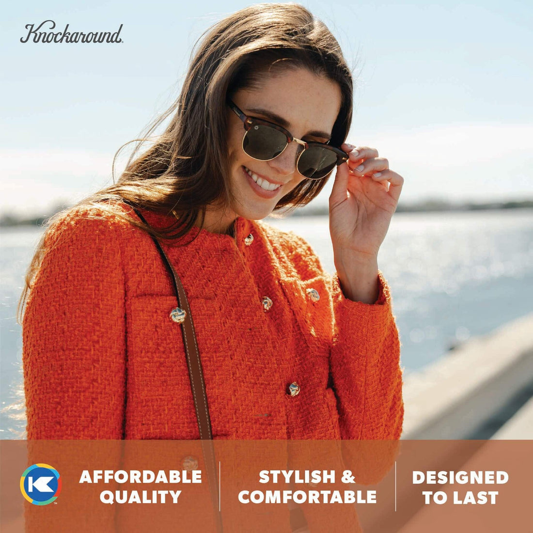 UNISEX KNOCKAROUND BROOKLINES | MATTE TORTOISE SHELL & GOLD