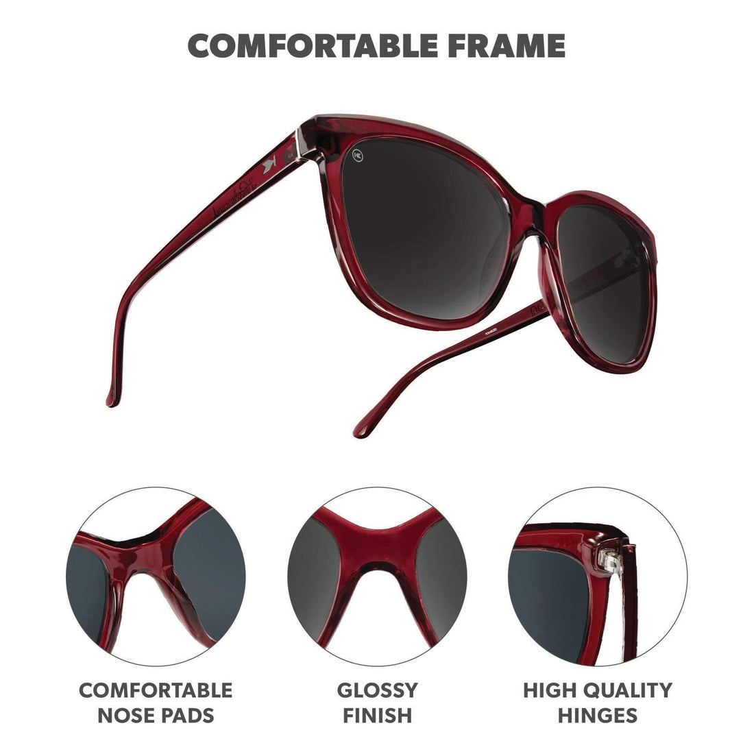 UNISEX KNOCKAROUND DEJA VIEWS | BLACK CHERRY