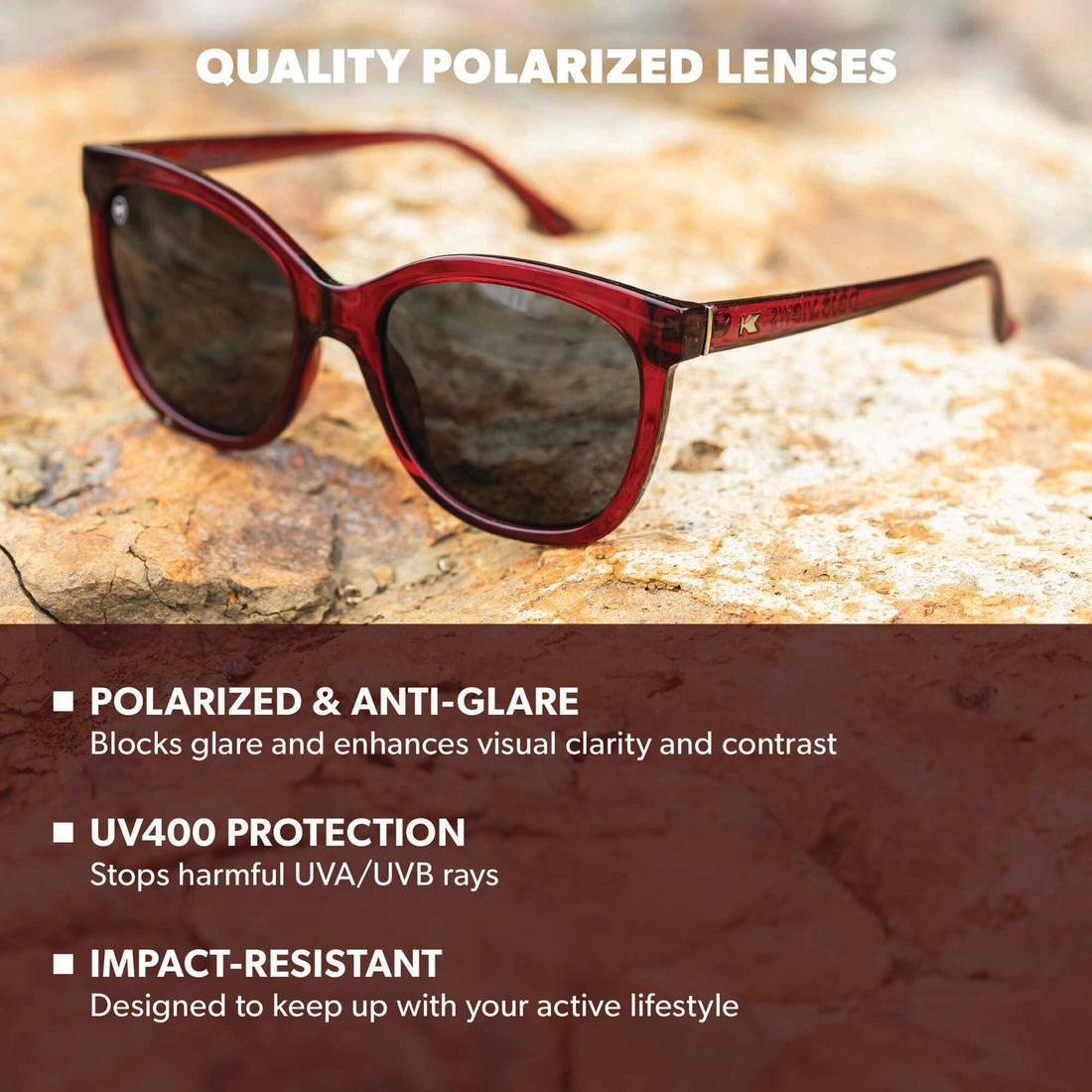 UNISEX KNOCKAROUND DEJA VIEWS | BLACK CHERRY