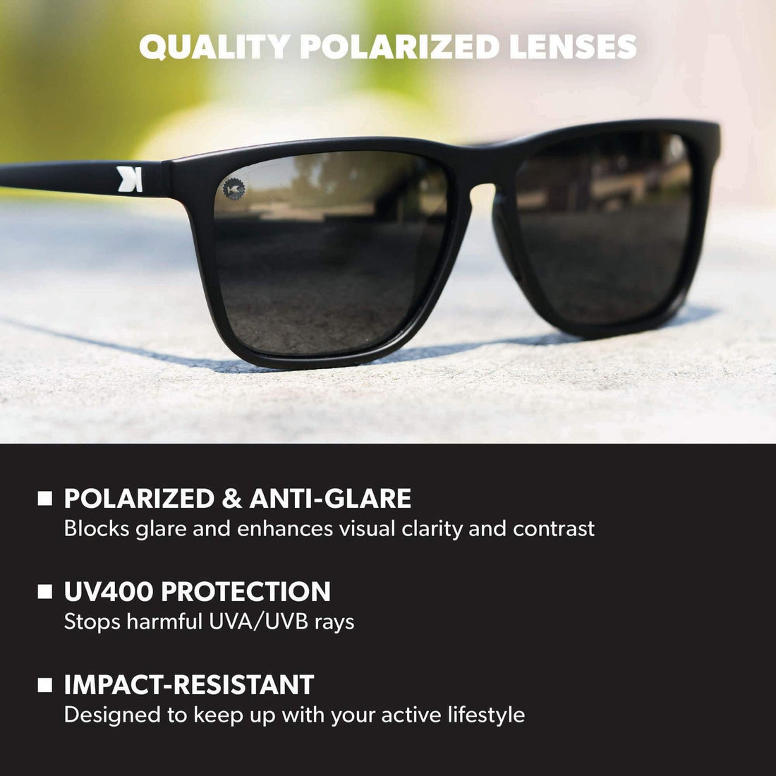 UNISEX KNOCKAROUND FAST LANES SPORT | BLACK / SMOKE