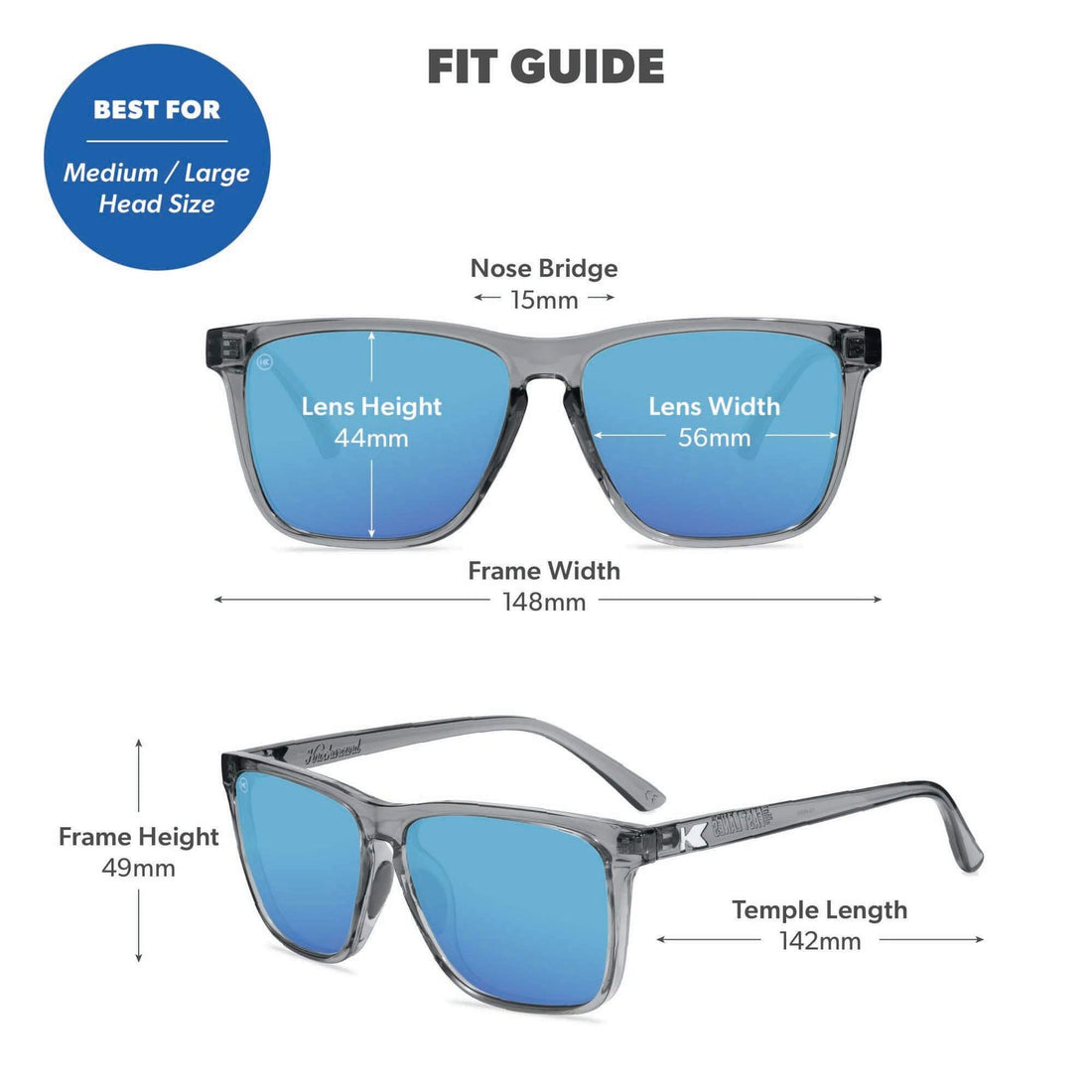 UNISEX KNOCKAROUND FAST LANES SPORT | CLEAR GREY / AQUA