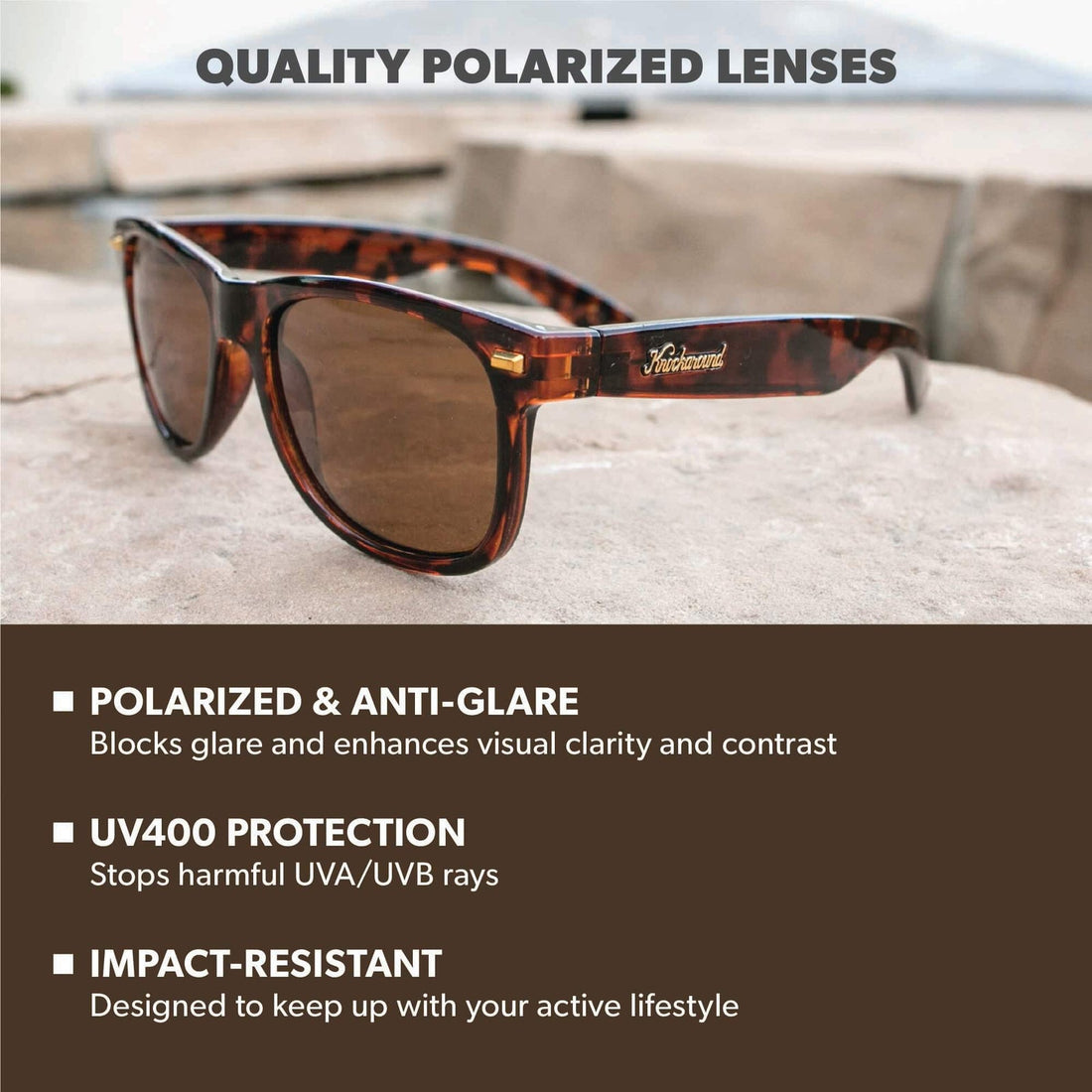 UNISEX KNOCKAROUND FORT KNOCKS | GLOSSY TORTOISE SHELL / AMBER