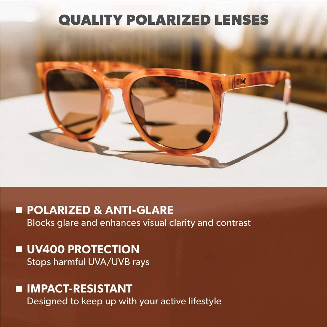 UNISEX KNOCKAROUND PASO ROBLES | GLOSSY BLONDE TORTOISE SHELL