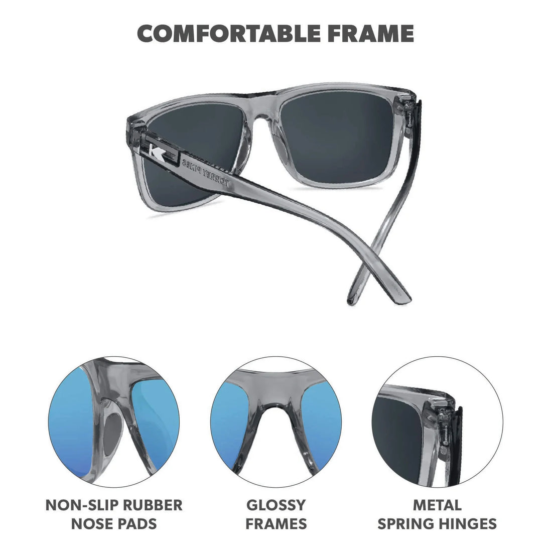 UNISEX KNOCKAROUND TORREY PINES SPORT | CLEAR GREY / AQUA