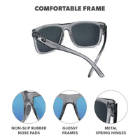 UNISEX KNOCKAROUND TORREY PINES SPORT | CLEAR GREY / AQUA