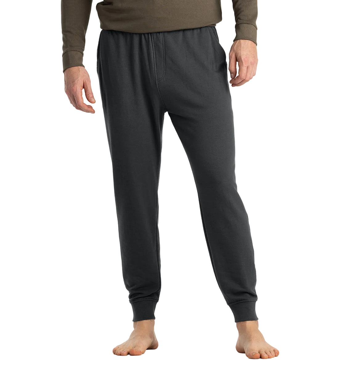 MEN'S FREE FLY BAMBOO LIGHTWEIGHT FLEECE JOGGER | BLACK SAND
