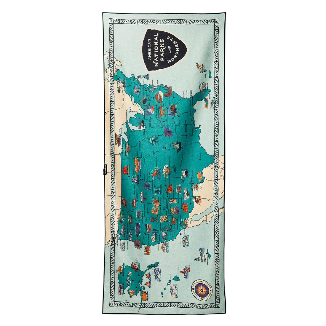 NOMADIX THE ONLY TOWEL YOU NEED | NATIONAL PARKS AND MONUMENTS MAP