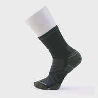 UNISEX SMARTWOOL HIKE TARGETED CUSHION MID CREW | CHARCOAL