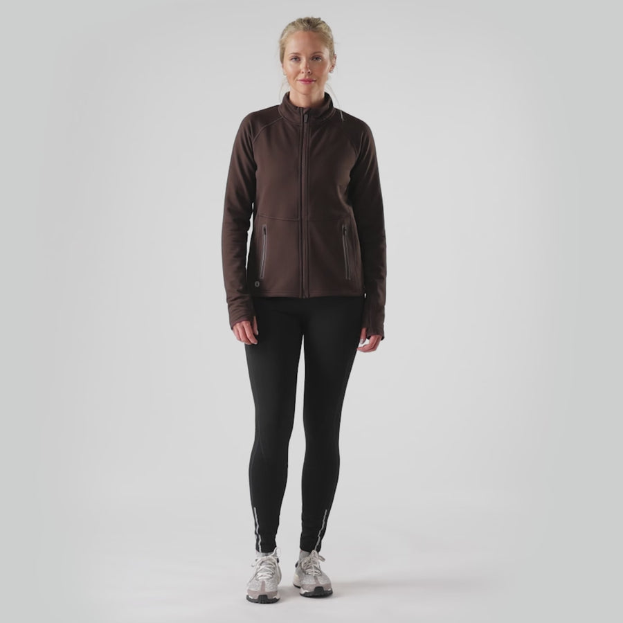 WOMEN'S SMARTWOOL ACTIVE FLEECE JACKET | MINK