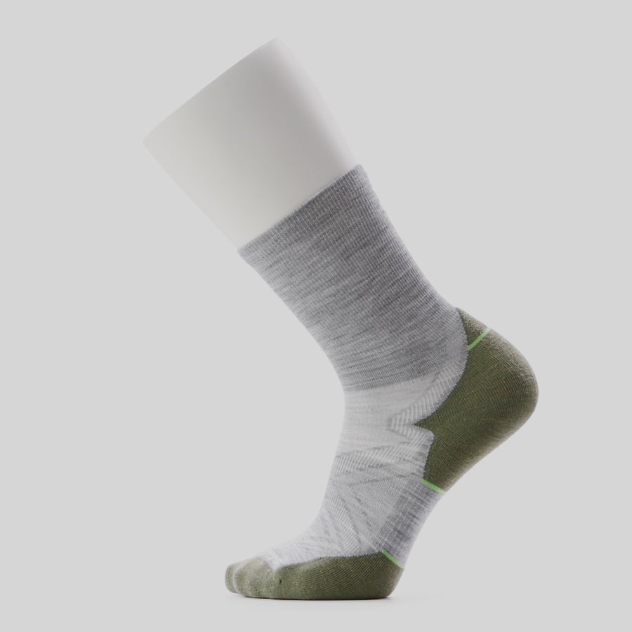 UNISEX SMARTWOOL RUN  TARGETED CUSHION CREW | LIGHT GRAY
