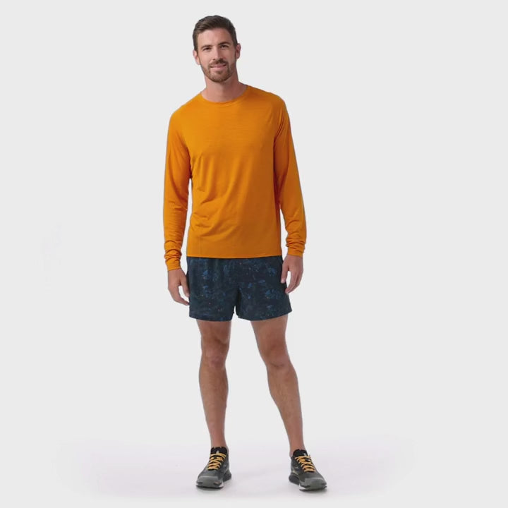 MEN'S SMARTWOOL ACTIVE ULTRALITE LONG SLEEVE | SQUASH