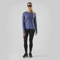 WOMEN'S SMARTWOOL ACTIVE LONG SLEEVE | NIGHTFALL BLUE