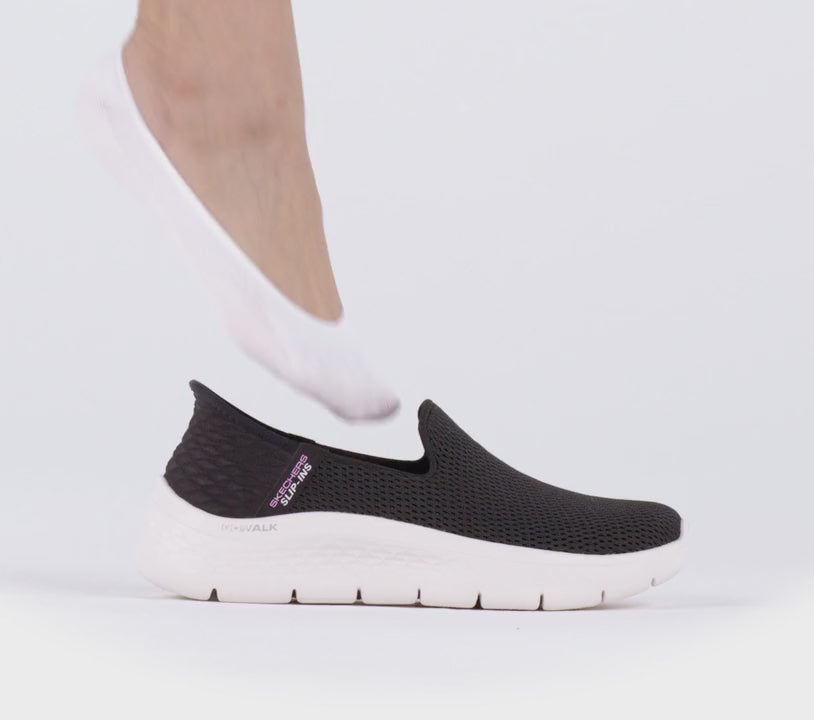 WOMEN'S SKECHERS GO WALK FLEX | BLACK / WHITE