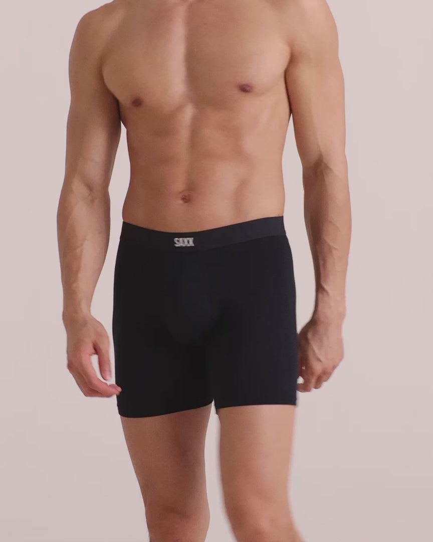 MEN'S SAXX VIBE XTRA SOFT COMFORT BOXER BRIEF 6" | BUZZCUT - DARK DENIM