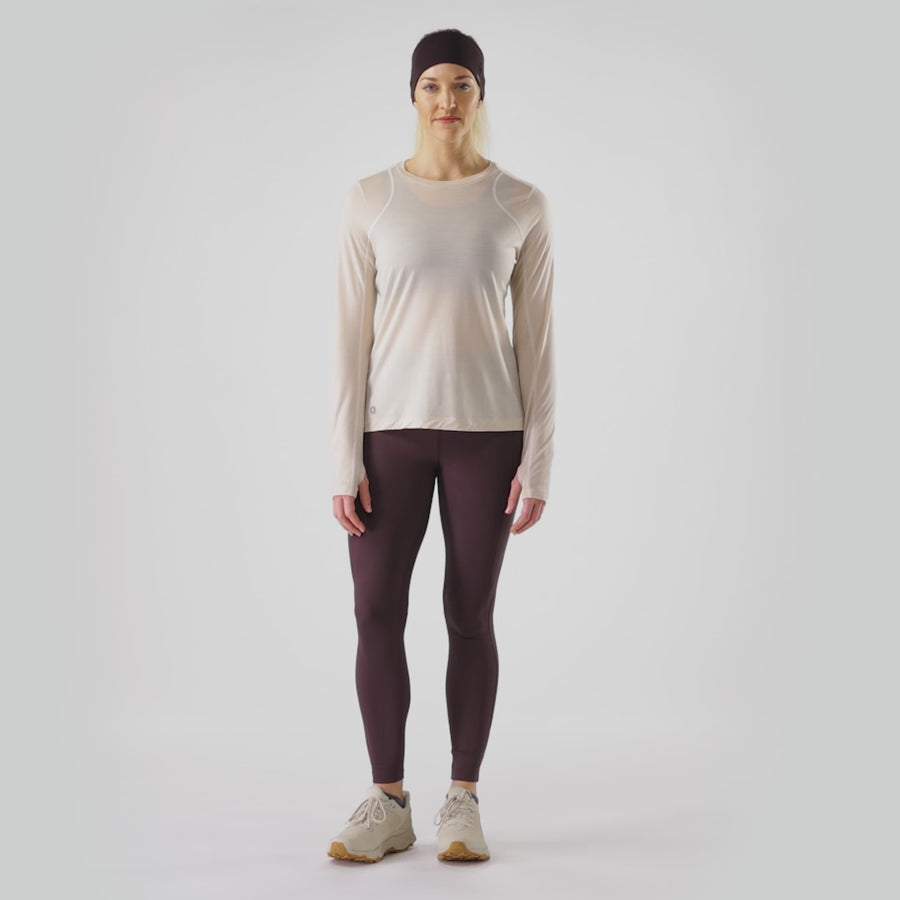 WOMEN'S SMARTWOOL ACTIVE LONG SLEEVE | ALOMND