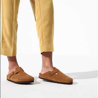 UNISEX BIRKENSTOCK BOSTON SOFT FOOTBED | DARK TEA TONAL