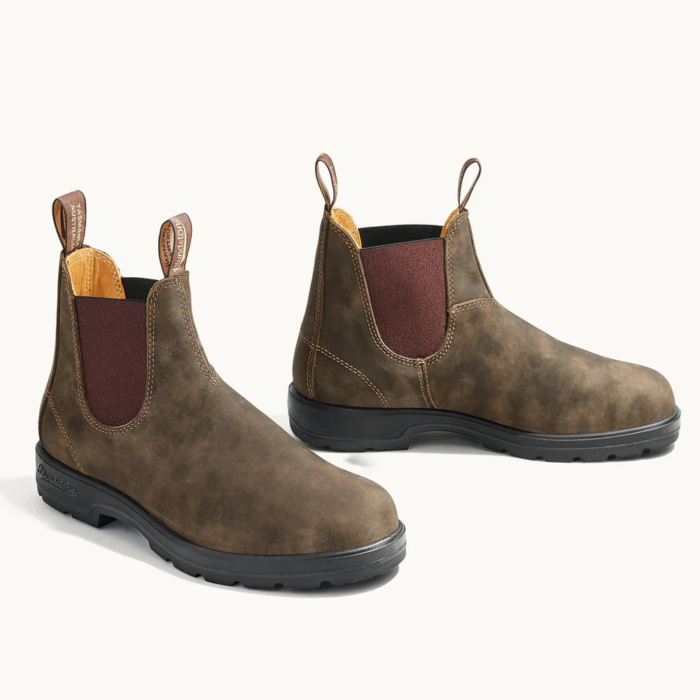 BLUNDSTONE UNISEX  CHELSEA BOOTS | RUSTIC BROWN