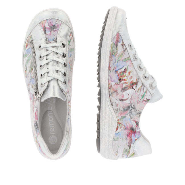 WOMEN'S REMONTE LIV 02 ZIP SNEAKER | ICE / MULTIFLOWER