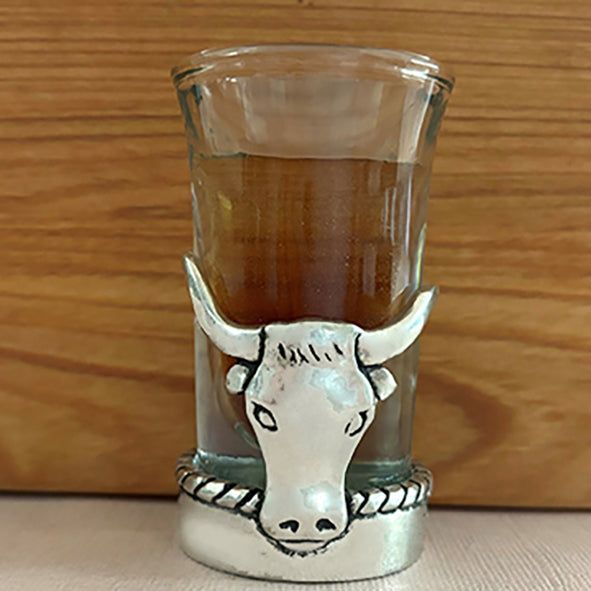 BASIC SPIRIT TEXAS LONGHORN SHAPE SHOT GLASS