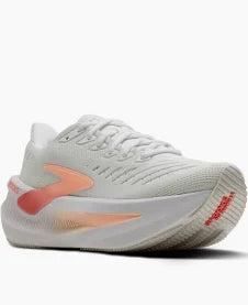 WOMEN'S BROOKS GLYCERIN MAX 2 | WHITE / CORAL / PEACH