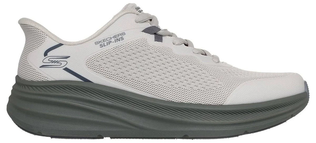 MEN'S SKECHERS SLIP-IN BOBS SKILLZ | NATURAL / OLIVE