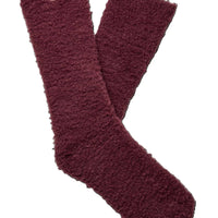 WOMEN'S UGG TEDDI COZY CREW SOCKS | WILD GRAPE