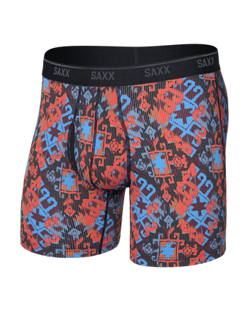 MEN'S QUEST QUICK-DRY MESH QUICK-DRY PERFORMANCE BOXER BRIEF 6" | HERITAGE WEAVE