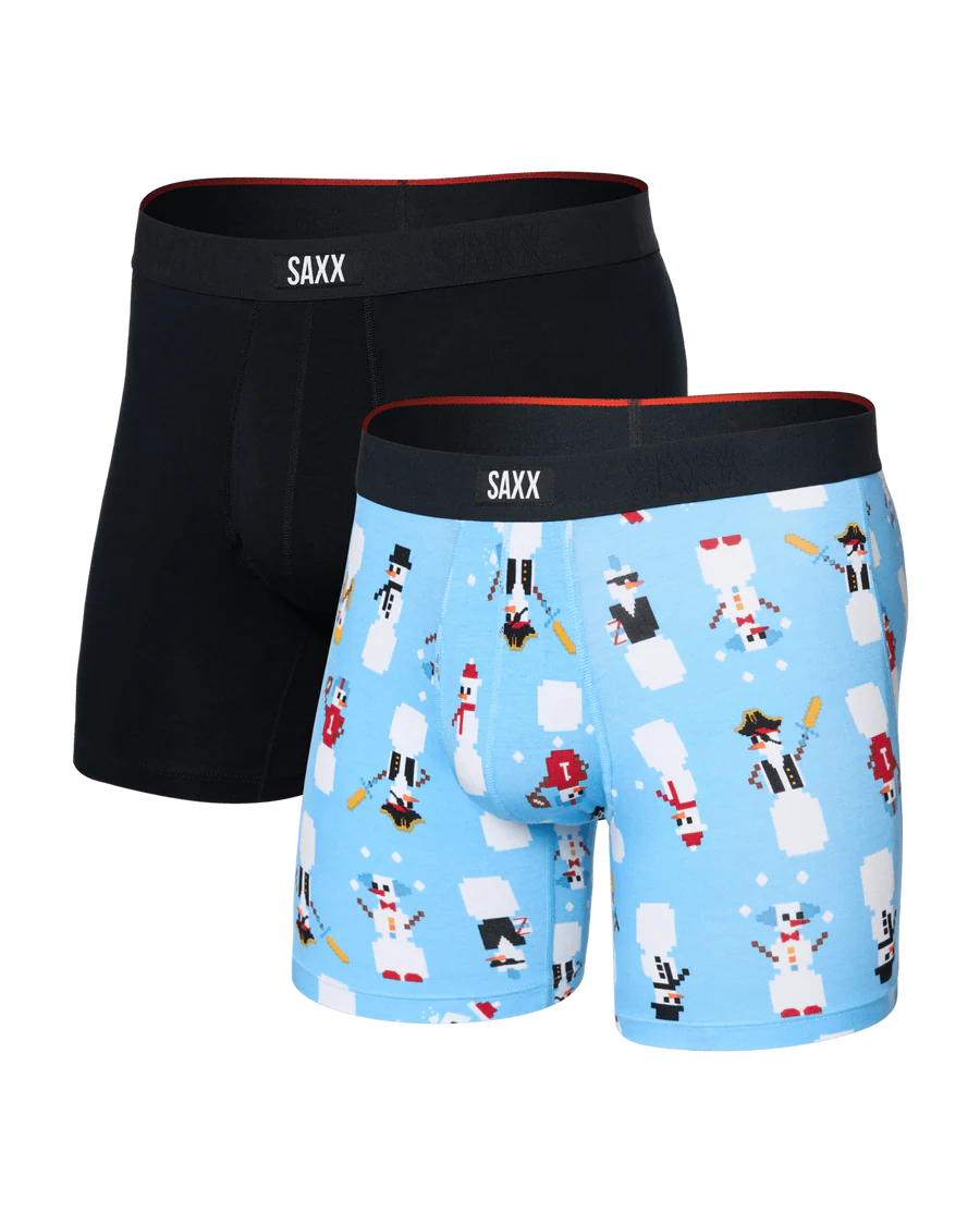 MEN'S SAXX VIBE XTRA SOFT COMFORT | FROSTY THE GAMER | BLACK