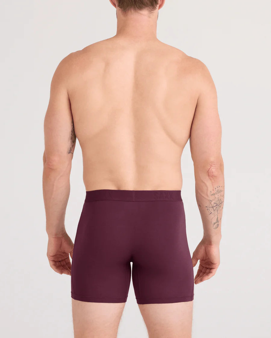 MEN'S SAXX VIBE XTRA SOFT COMFORT | MAROON | WASHED INDIGO