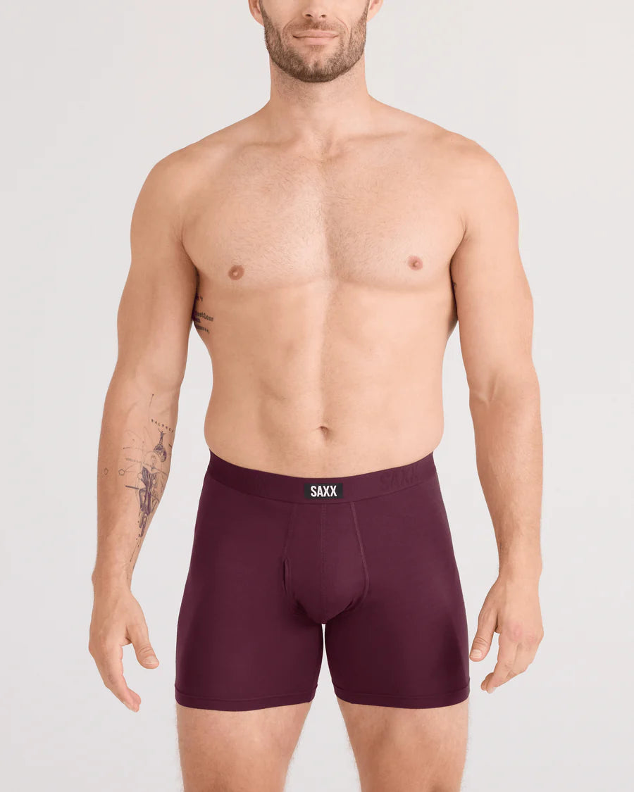 MEN'S SAXX VIBE XTRA SOFT COMFORT | MAROON | WASHED INDIGO