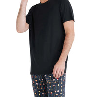 MEN'S SAXX SNOOZE SHORT SLEEVE TEE | BLACK