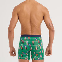 MEN'S SAXX VIBE XTRA SOFT COMFORT BOXER BRIEF 6" | ARMCHAIR QB / LAWN GREEN
