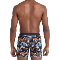 MEN'S SAXX VIBE XTRA SOFT COMFORT BOXER BRIEF 6" | BEARTASTIC | BLACK