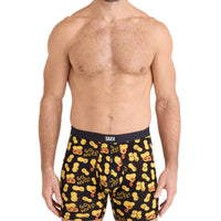 MEN'S SAXX VIBE XTRA SOFT COMFORT BOXER BRIEF 6" | GO NUTS | BLACK