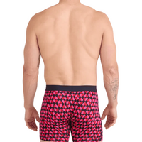 MEN'S SAXX VIBE XTRA SOFT COMFORT 6" BOXER BRIEF | LOVE CHECK BABY| BLACK