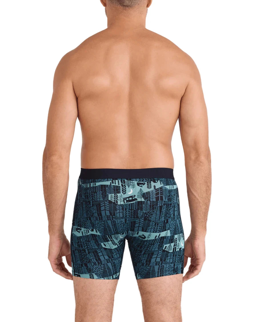MEN'S SAXX VIBE XTRA SOFT COMFORT BOXER BRIEF 6" | THE CLEARING STORM | BLUE