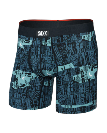 MEN'S SAXX VIBE XTRA SOFT COMFORT BOXER BRIEF 6" | THE CLEARING STORM | BLUE