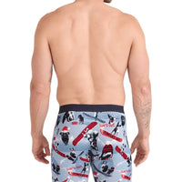 MEN'S SAXX VIBE XTRA SOFT COMFORT BOXER BRIEF 6" | WINTER DOGS | BLUE